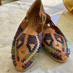 Leather Woven Shoes from Mexico